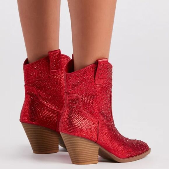 BRAND NEW FOREVER RIVER RHINESTONE WESTERN BOOTIES R3 - Picture 16 of 16